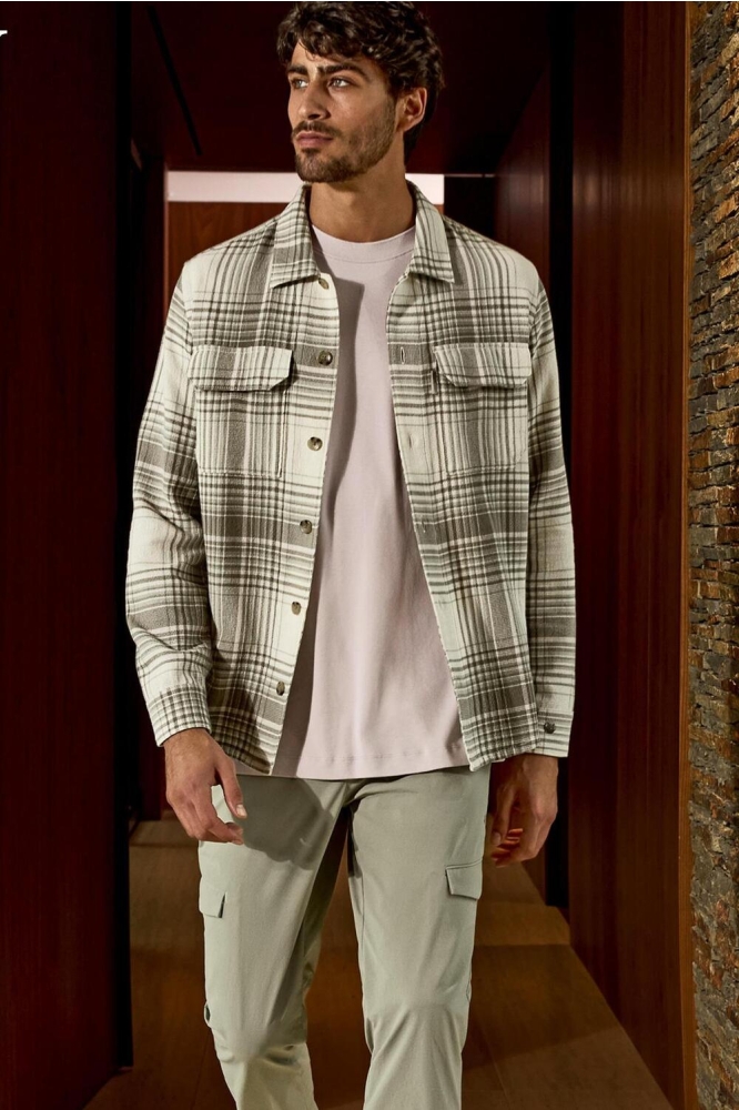 SHIRT JACKET MET RUITPATROON CSI2502210 7165
